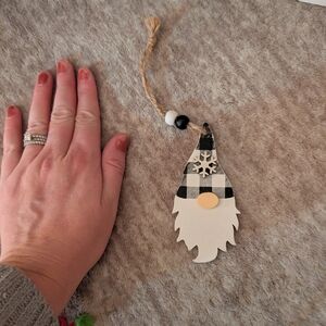 Buffalo Plaid Gnome Ornament